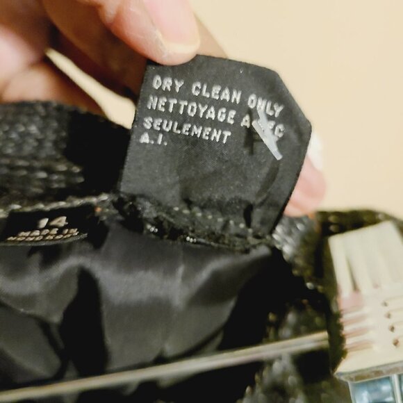 Unbranded | Vintage Striped Wool Blend Midi Length Pencil Skirt (Size 14) - Picture 4 of 11